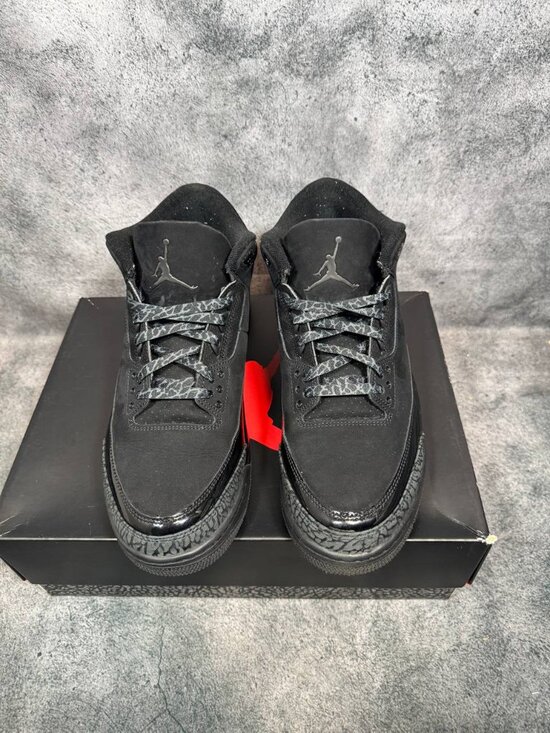 Size 11.5 | Jordan 3 Black Cat With Box | Pre-Owned main image 6